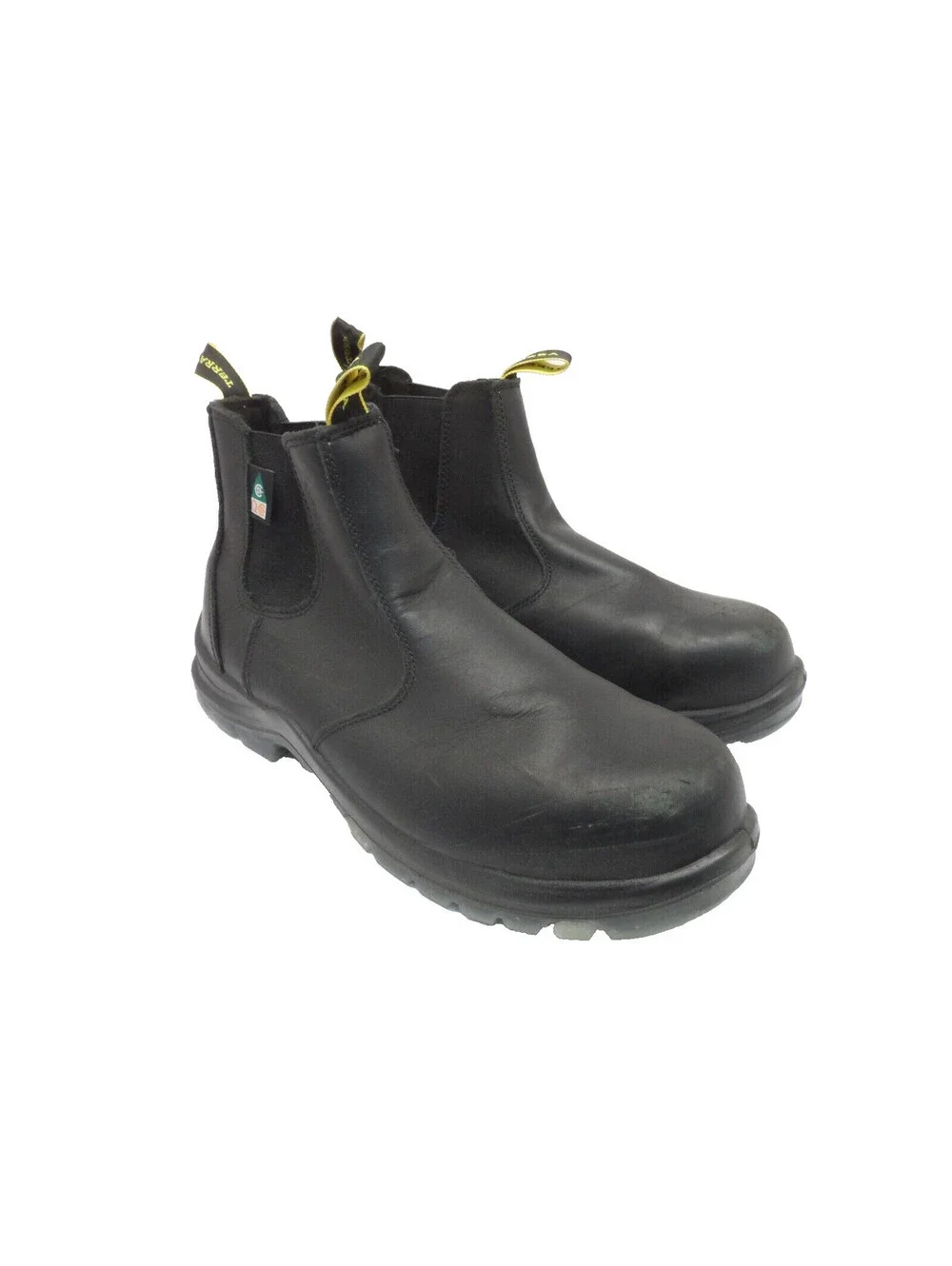 Terra Men's Slip-On Murphy Composite Toe Composite Plate Work Boots Black 11.5M